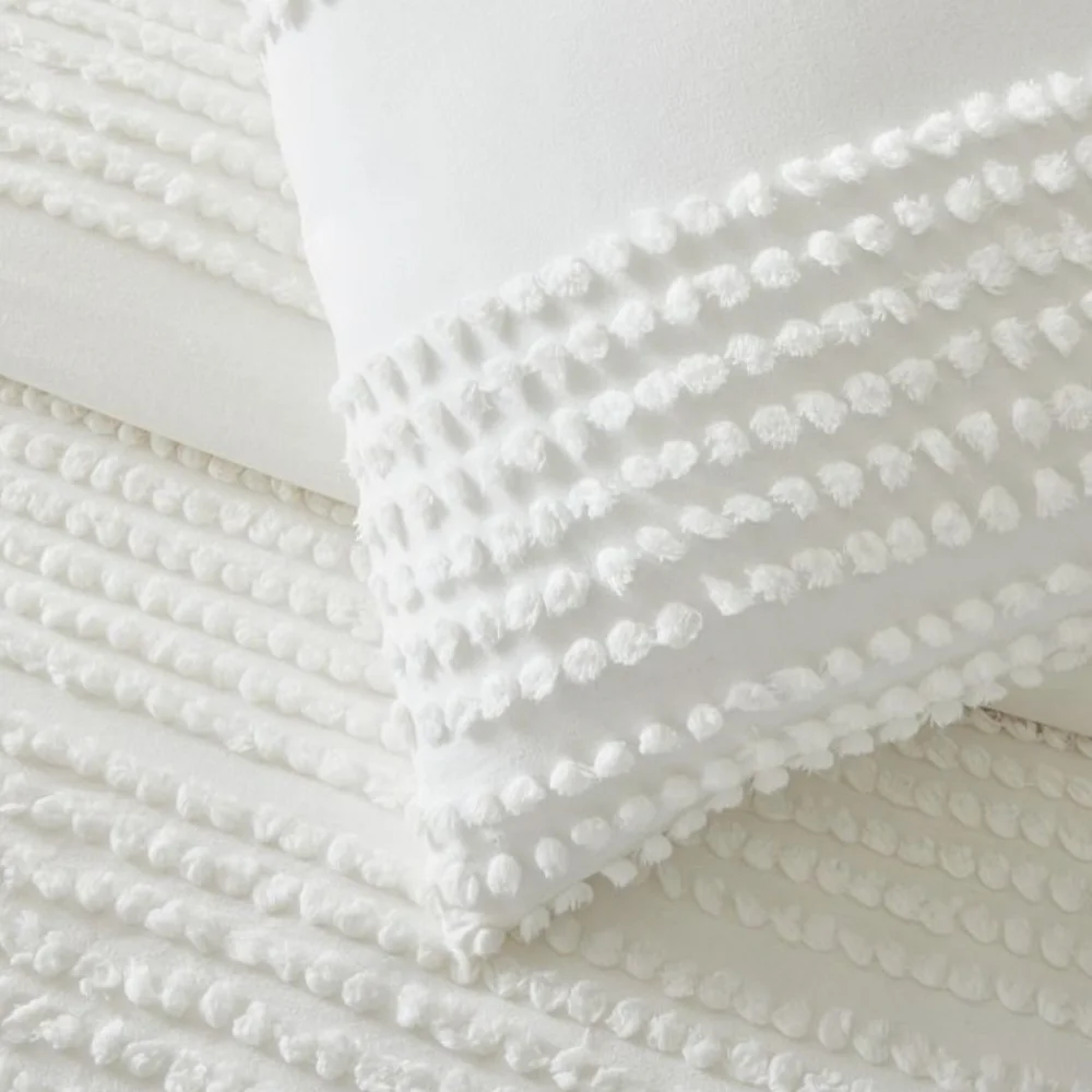 ❤️B2G1 FREE West Elm Candlewick Duvet Cover, Color White, Size Twin